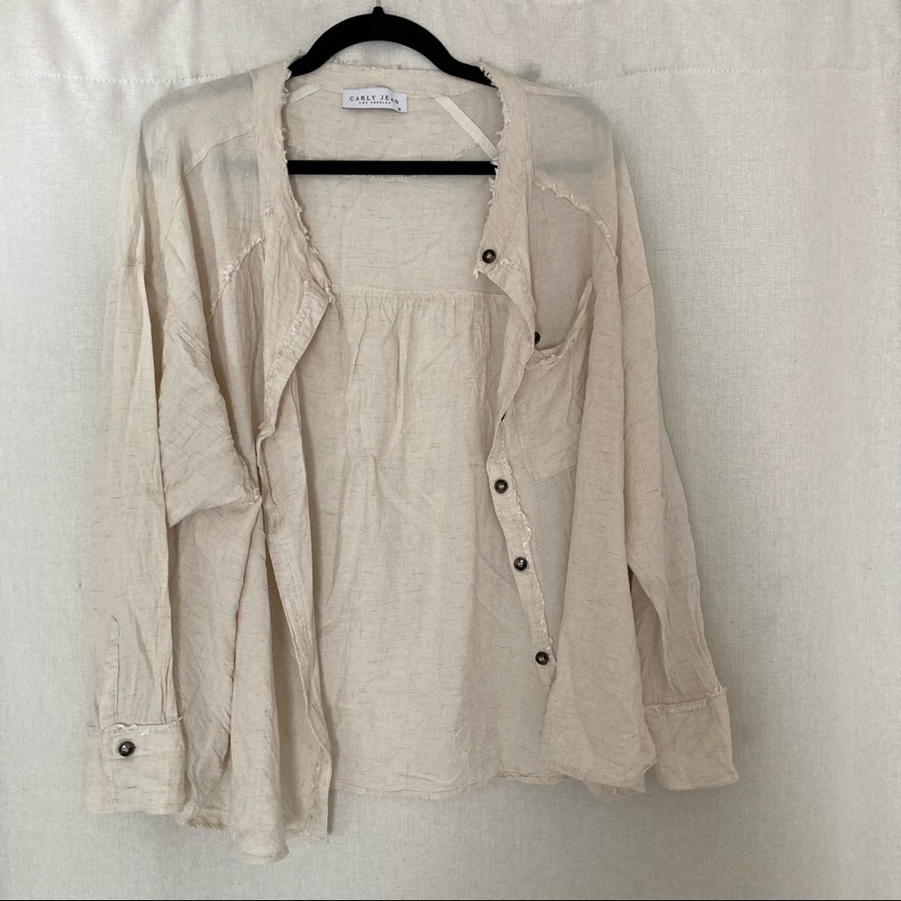 CARLY JEAN LOS ANGELES alice button up top